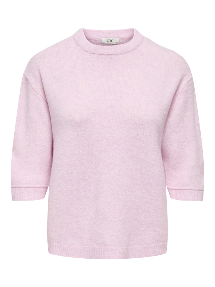JDYSONJA S/S O-NECK PULLOVER KNT, Pink Lady/MELANGE 222912001 Bild 1