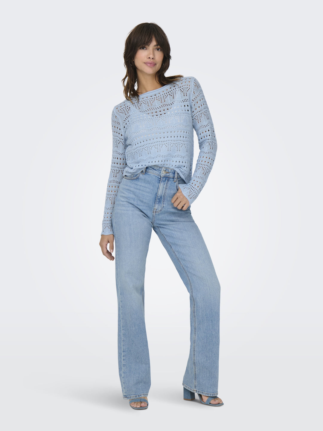JDYSUN LAY L/S BOATNECK PULLOV. KNT, Cashmere Blue 193179 Bild 5