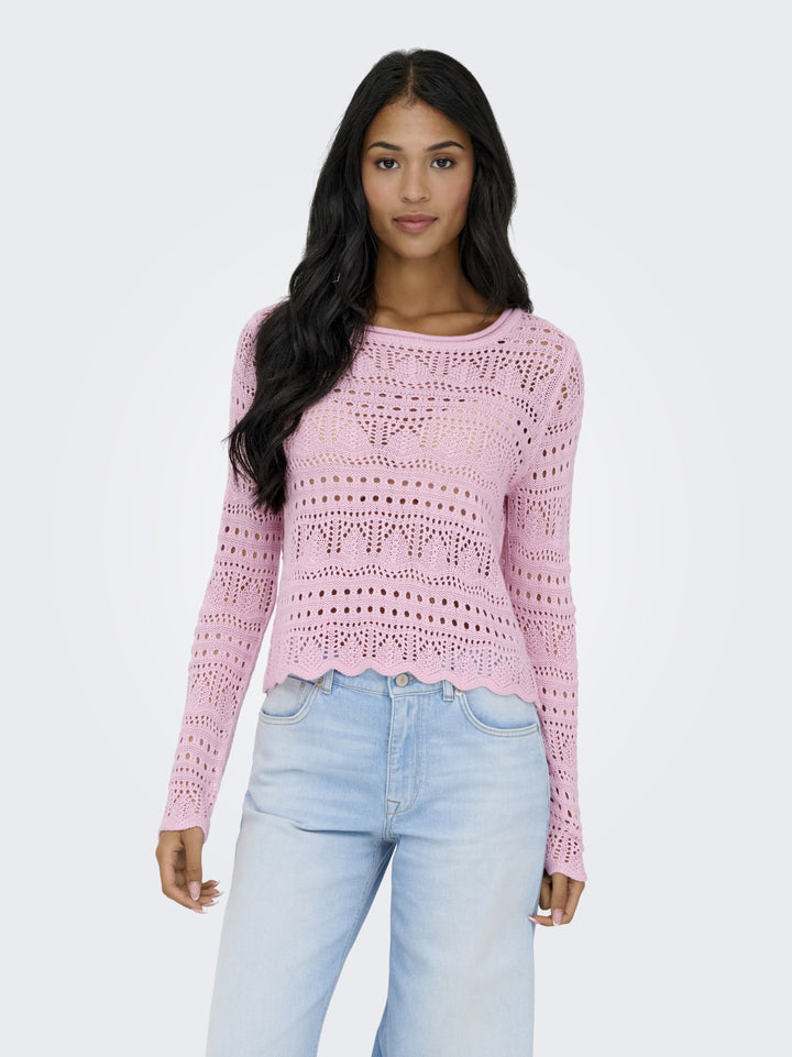 JDYSUN LAY L/S BOATNECK PULLOV. KNT, Fragrant Lilac 240595 Bild 3