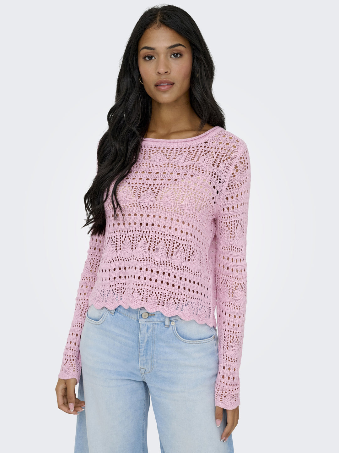 JDYSUN LAY L/S BOATNECK PULLOV. KNT, Fragrant Lilac 240595 Bild 5