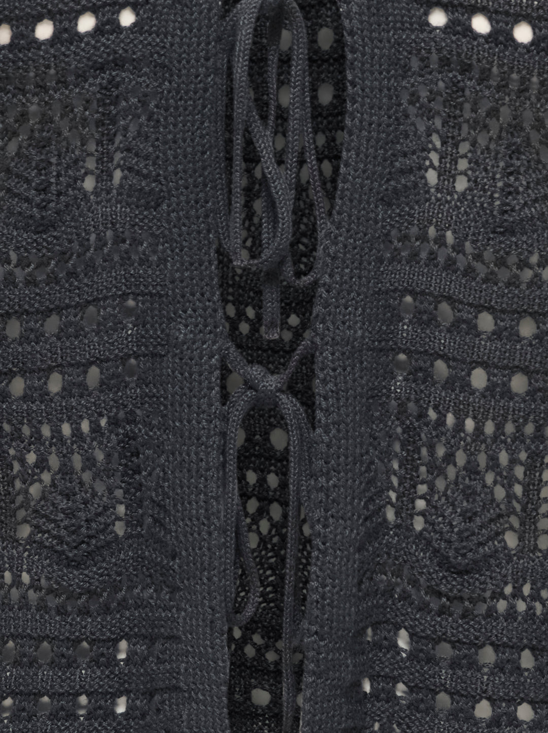 JDYSUN LAY L/S V-NECK TIE CARDIGAN, Phantom 177915 Bild 3