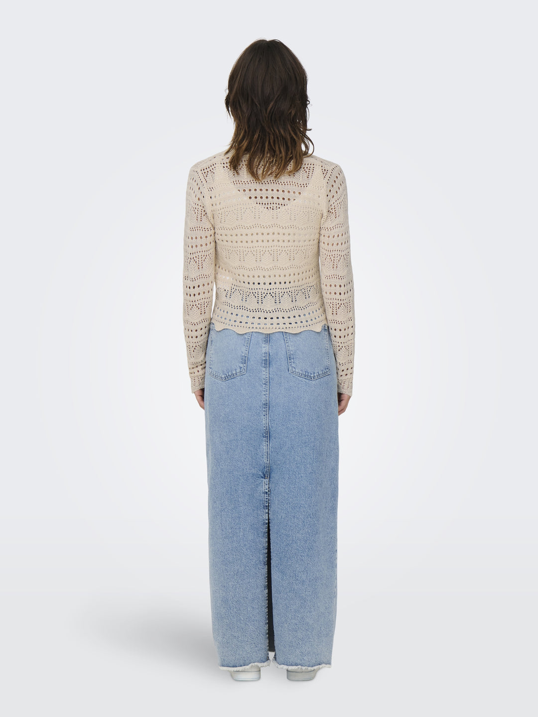 JDYSUN LAY L/S V-NECK TIE CARDIGAN, Tapioca 196705 Bild 4