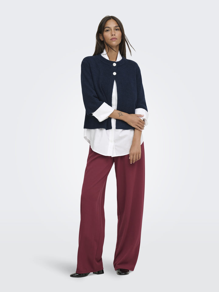 JDYSUPER 2/4 CARDIGAN KNT NOOS, Navy Blazer/SILVER BUTTON 186699002 Bild 6