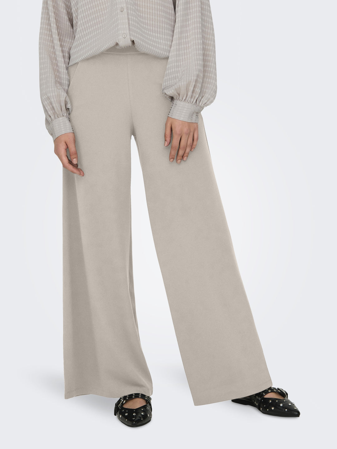 JDYTANJA LIFE WIDE FLOWY PANT JRS N, Chateau Gray 197140 Bild 3