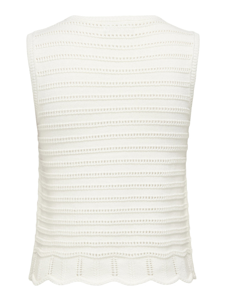 JDYTANJA S/L O-NECK TOP KNT, Cloud Dancer 177922 Bild 2