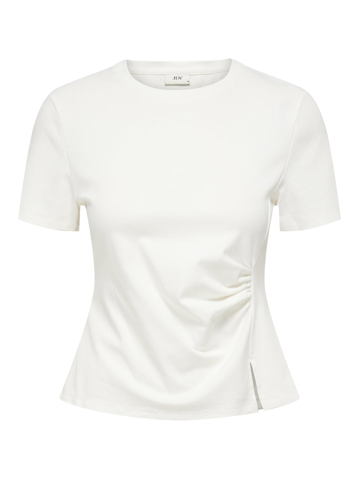 JDYTESSA S/S DETAIL TOP JRS, Cloud Dancer 177922 Bild 1