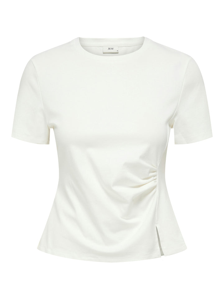 JDYTESSA S/S DETAIL TOP JRS, Cloud Dancer 177922 Bild 1
