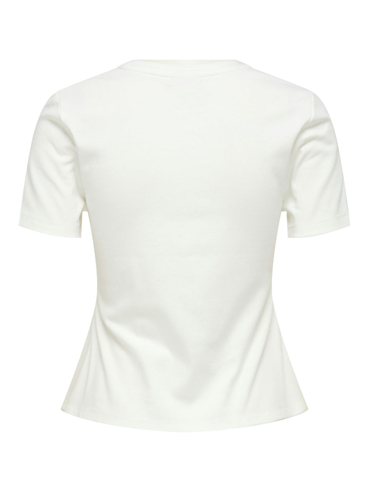 JDYTESSA S/S DETAIL TOP JRS, Cloud Dancer 177922 Bild 2