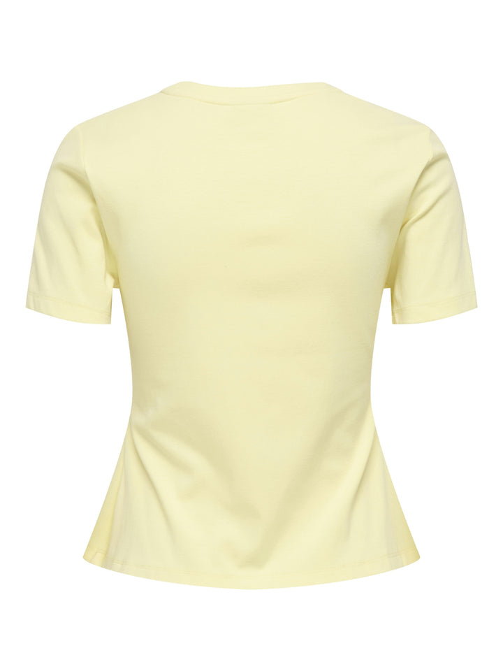 JDYTESSA S/S DETAIL TOP JRS, Double Cream 288015 Bild 2