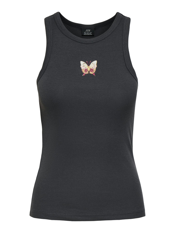 JDYTULLE LIFE EMB TANK TOP JRS, Phantom/EMB BUTTERFLY 177915001 Bild 1