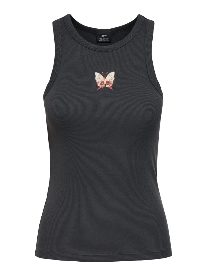 JDYTULLE LIFE EMB TANK TOP JRS, Phantom/EMB BUTTERFLY 177915001 Bild 1