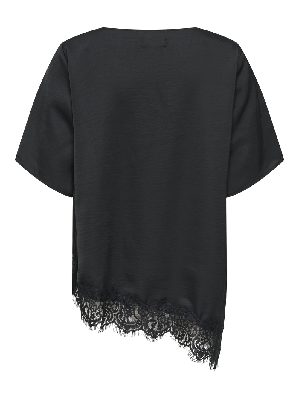 JDYURBA S/S ASSYMMETRIC TOP WVN EXP, Black/BLACK LACE 177911010 Bild 2