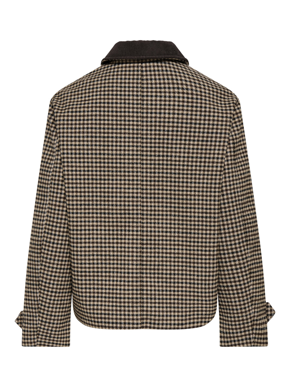 JDYVALERIE CHECK JACKET OTW YFM, Iced Coffee/BLACK AND CHOCOLATE TOR 208570001 Bild 2