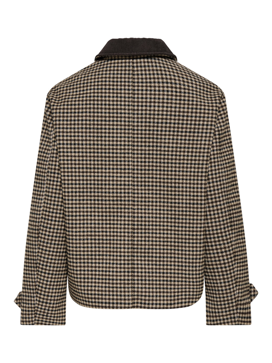JDYVALERIE CHECK JACKET OTW YFM, Iced Coffee/BLACK AND CHOCOLATE TOR 208570001 Bild 2
