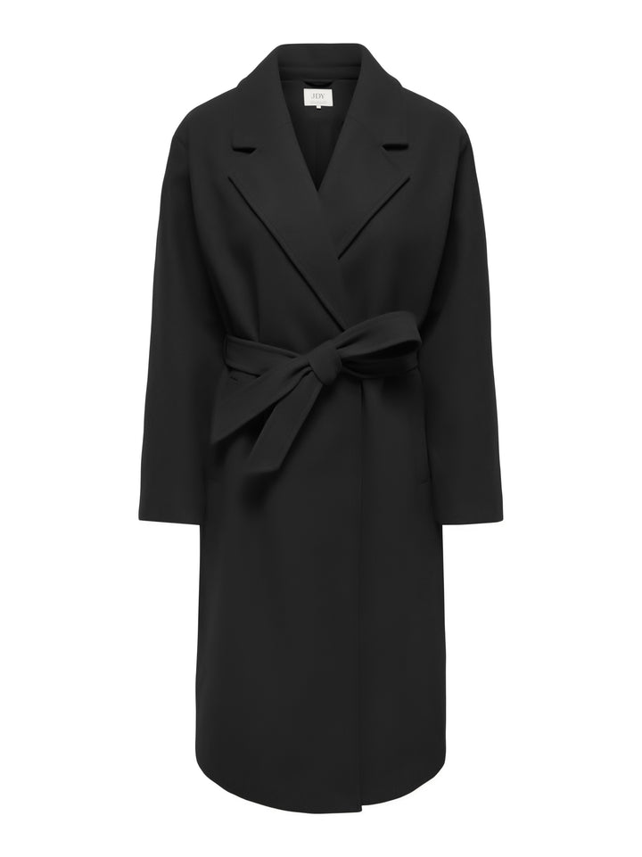 JDYVEGA LONG BELT COAT OTW HAB, Black/SOLID 177911004 Bild 1