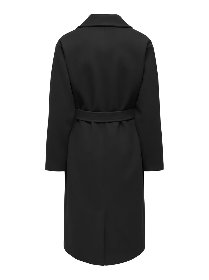 JDYVEGA LONG BELT COAT OTW HAB, Black/SOLID 177911004 Bild 2