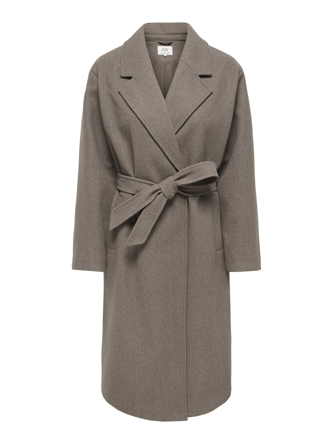 JDYVEGA LONG BELT COAT OTW HAB, Walnut/BLACK MELANGE 239935003 Bild 1