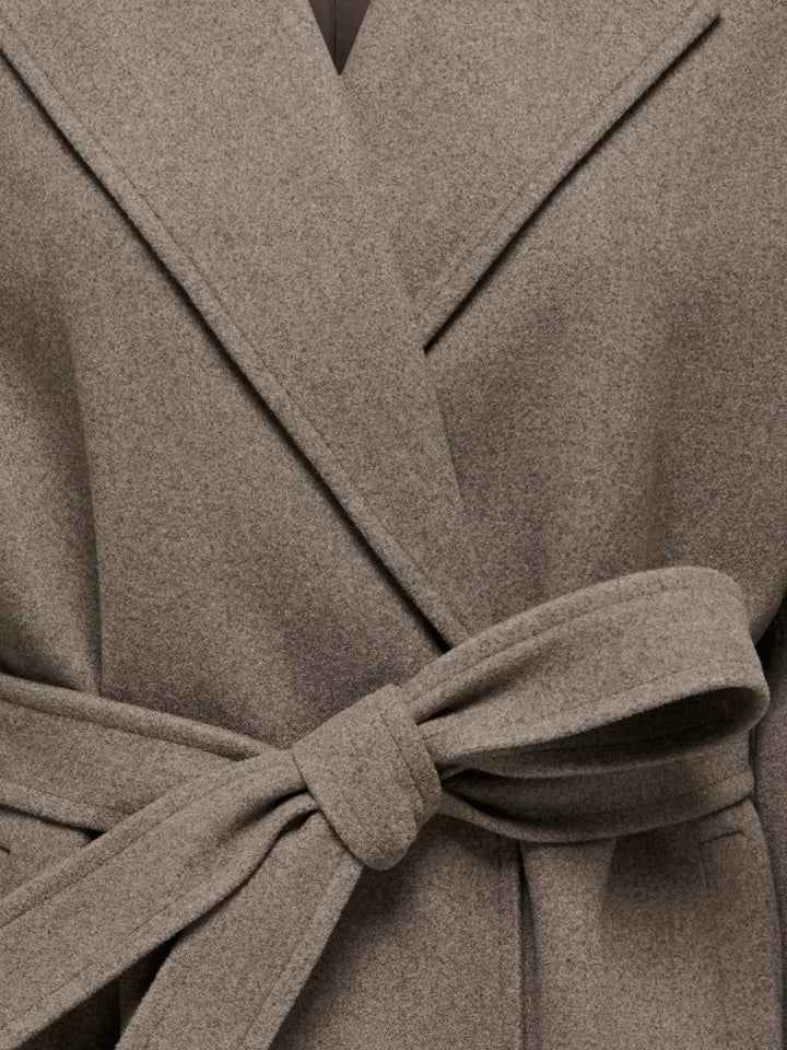 JDYVEGA LONG BELT COAT OTW HAB, Walnut/BLACK MELANGE 239935003 Bild 3