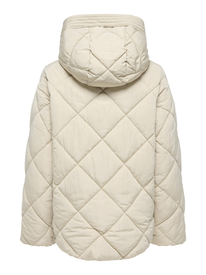 JDYVIOLET SHORT HOOD PUFFER OTW YFM, Silver Lining/CONTRAST KELP 264895001 Bild 2