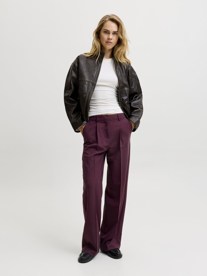JXAYA ELLIS WIDE HW PANTS TLR NOOS, Winetasting 176841 Bild 7