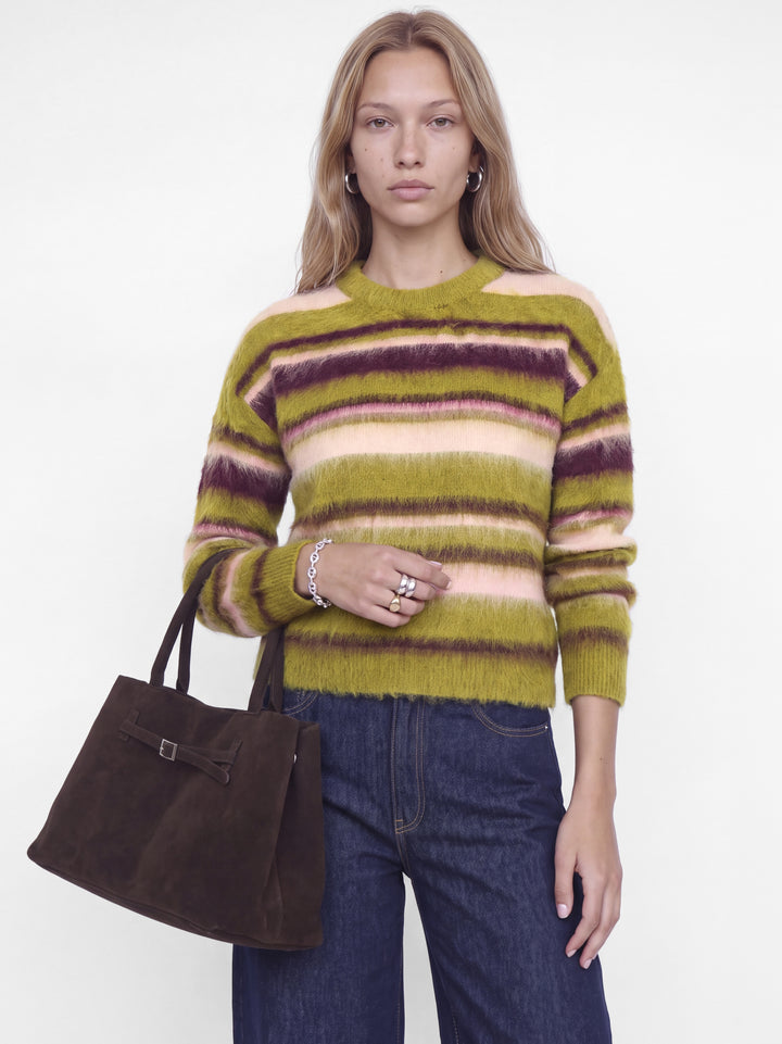 JXCALISTA CREW NECK KNIT, Green Moss 176027 Bild 8