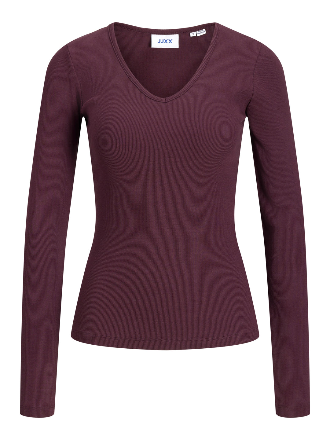 JXFREYA STR LS V-NECK TOP JRS NOOS, Winetasting 176841 Bild 1