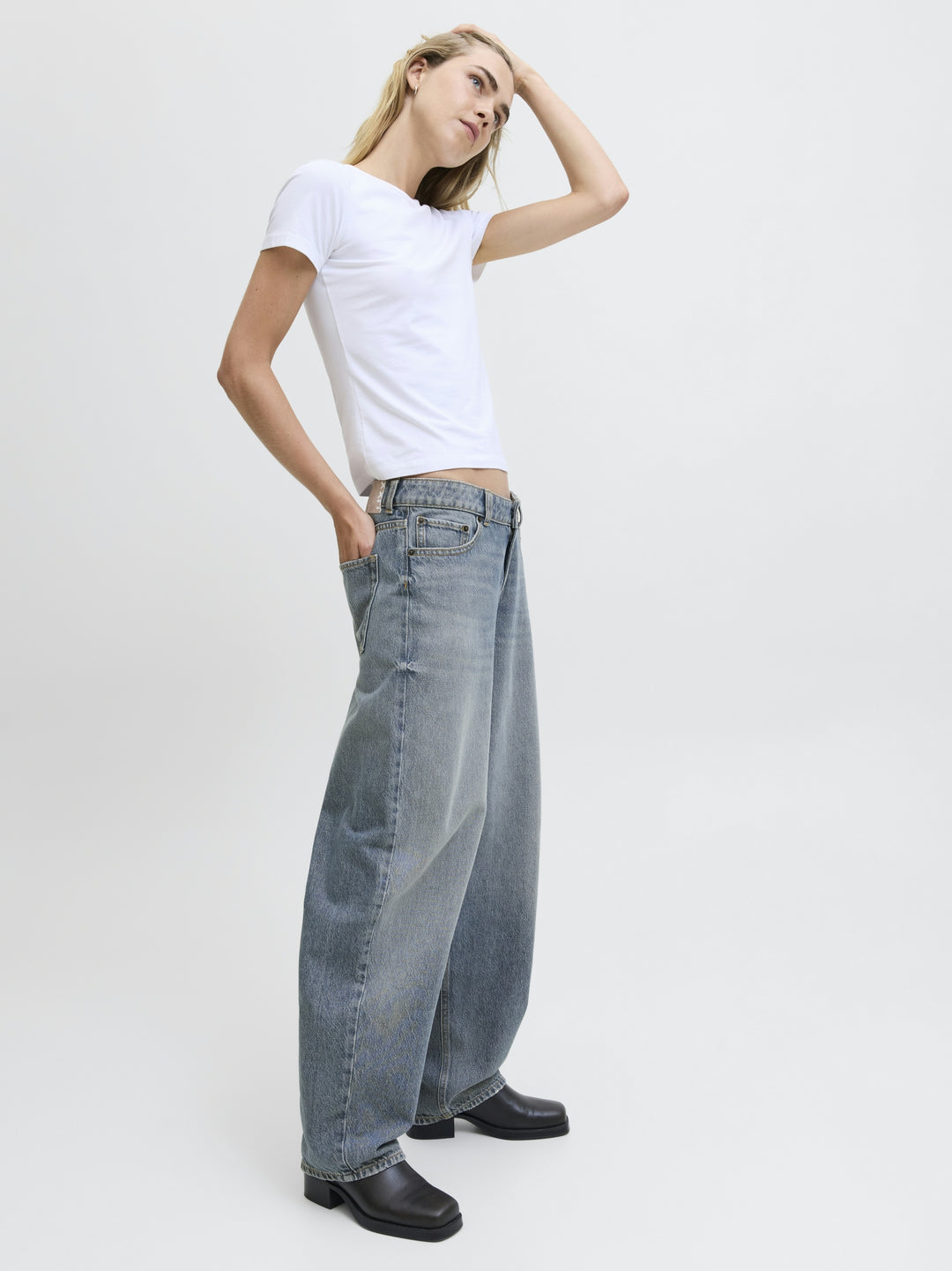 JXFUJI BARREL MW JEANS R251 DNM NOO, Medium Blue Denim 175865 Bild 7