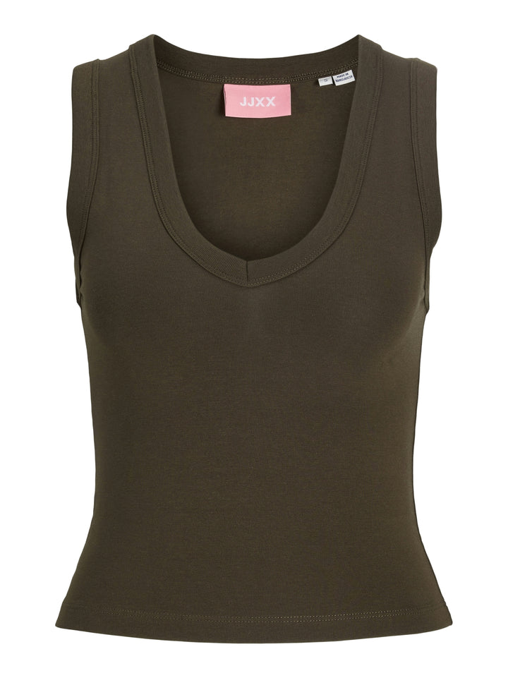 JXGIGI STR SL VNECK TOP JRS EXP, Demitasse 176191 Bild 1