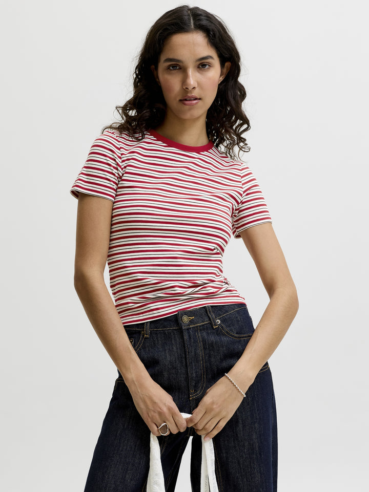 JXGIGI STR SS STRIPE TEE JRS EXP LN, Scarlet Sage/Vanilla Ice & Demitass 177240002 Bild 5