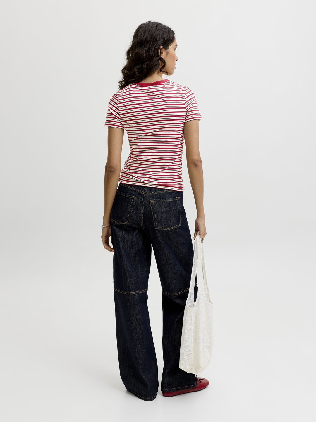 JXGIGI STR SS STRIPE TEE JRS EXP LN, Scarlet Sage/Vanilla Ice & Demitass 177240002 Bild 6