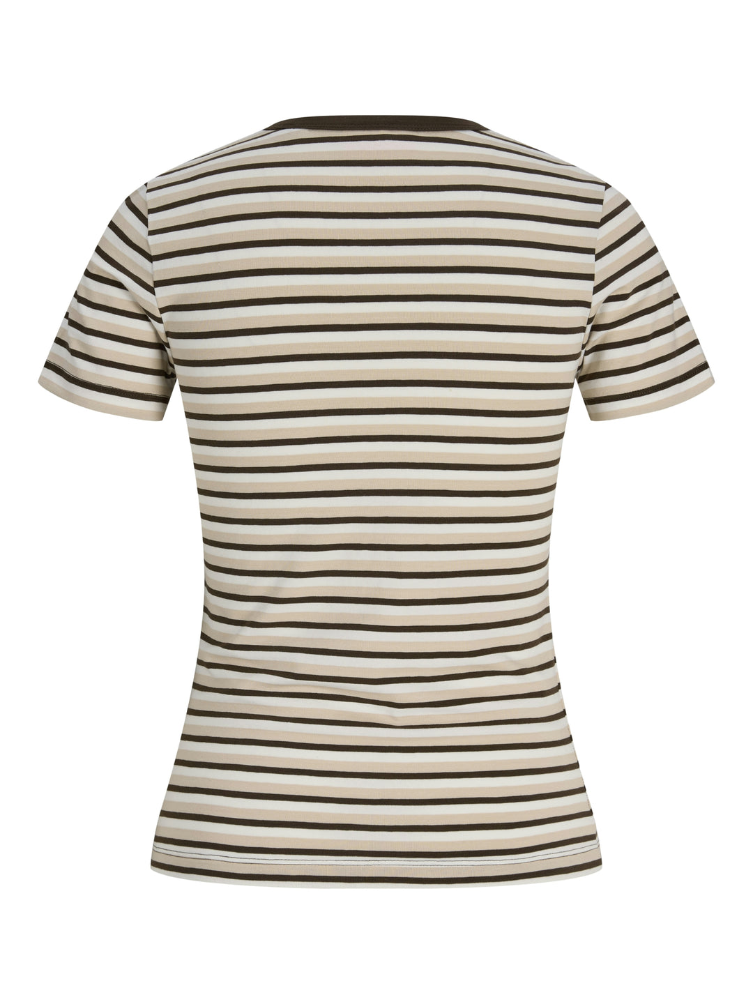 JXGIGI STR SS STRIPE TEE JRS EXP LN, Cloud Dancer/Oatmeal & Demitasse 177642001 Bild 3