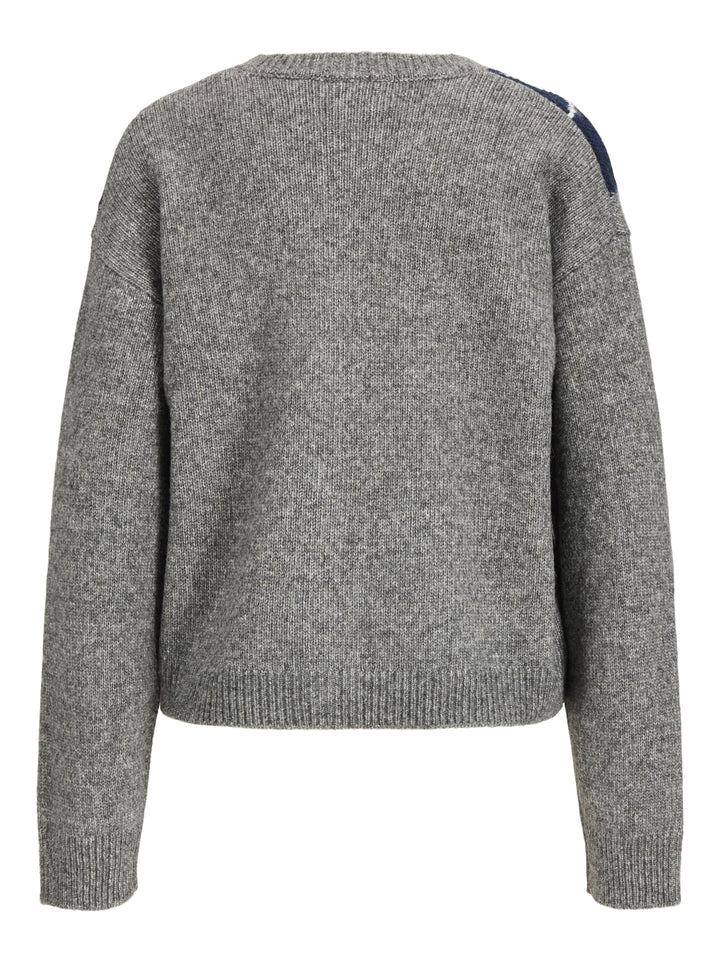 JXHARVI CARDIGAN KNIT, Dark Grey Melange 179084 Bild 2