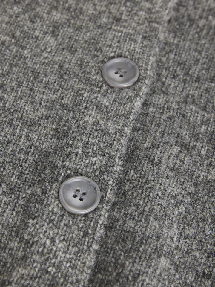 JXHARVI CARDIGAN KNIT, Dark Grey Melange 179084 Bild 3
