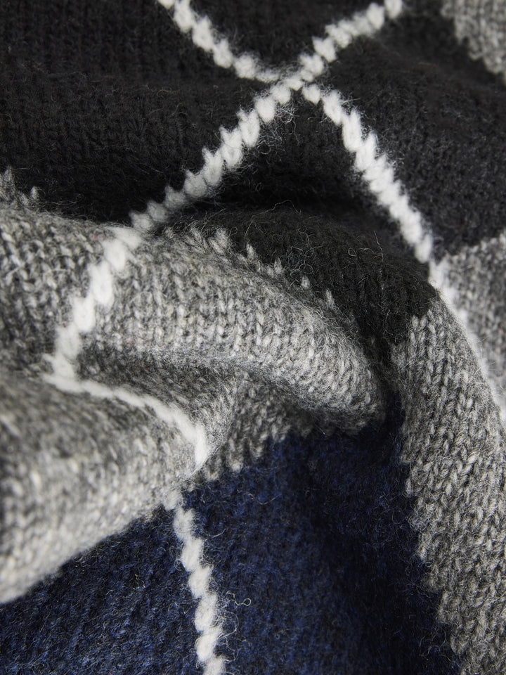 JXHARVI CARDIGAN KNIT, Dark Grey Melange 179084 Bild 4