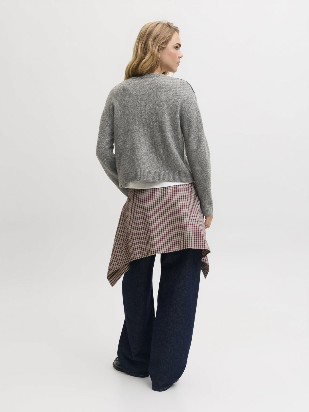 JXHARVI CARDIGAN KNIT, Dark Grey Melange 179084 Bild 7