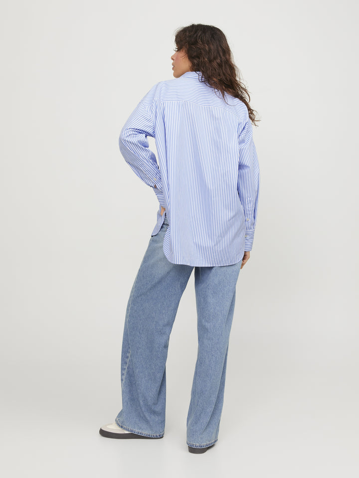 JXJAMIE LS RELAXED POPLIN SHIRT WVN, Navy Blazer/Stripes 175876017 Bild 2