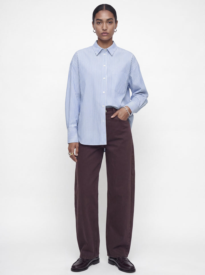 JXJAMIE LS RELAXED POPLIN SHIRT WVN, Navy Blazer/Stripes 175876017 Bild 5