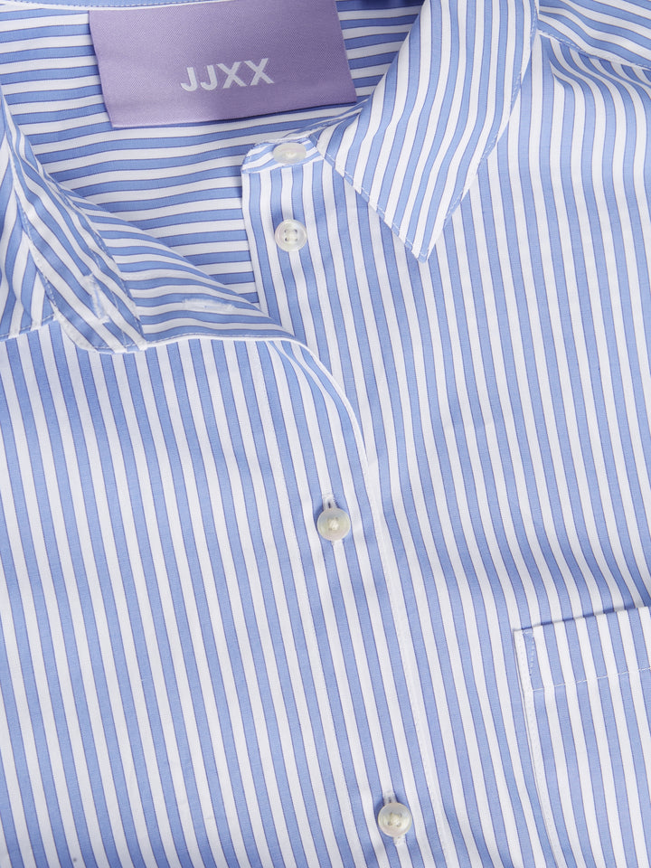 JXJAMIE LS RELAXED POPLIN SHIRT WVN, Navy Blazer/Stripes 175876017 Bild 8