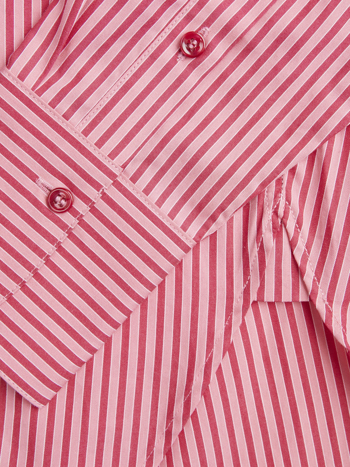 JXJAMIE LS RELAXED POPLIN SHIRT WVN, Cerise/STRIPE 177424008 Bild 3