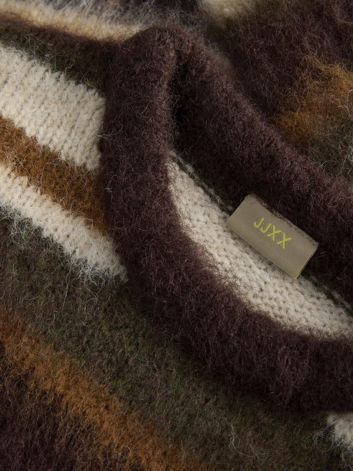 JXJOE CREW NECK KNIT, Fudge//Multi stripes 176966001 Bild 2