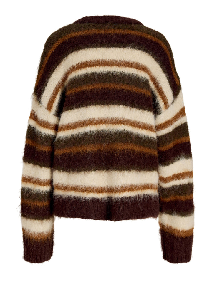 JXJOE CREW NECK KNIT, Fudge//Multi stripes 176966001 Bild 4