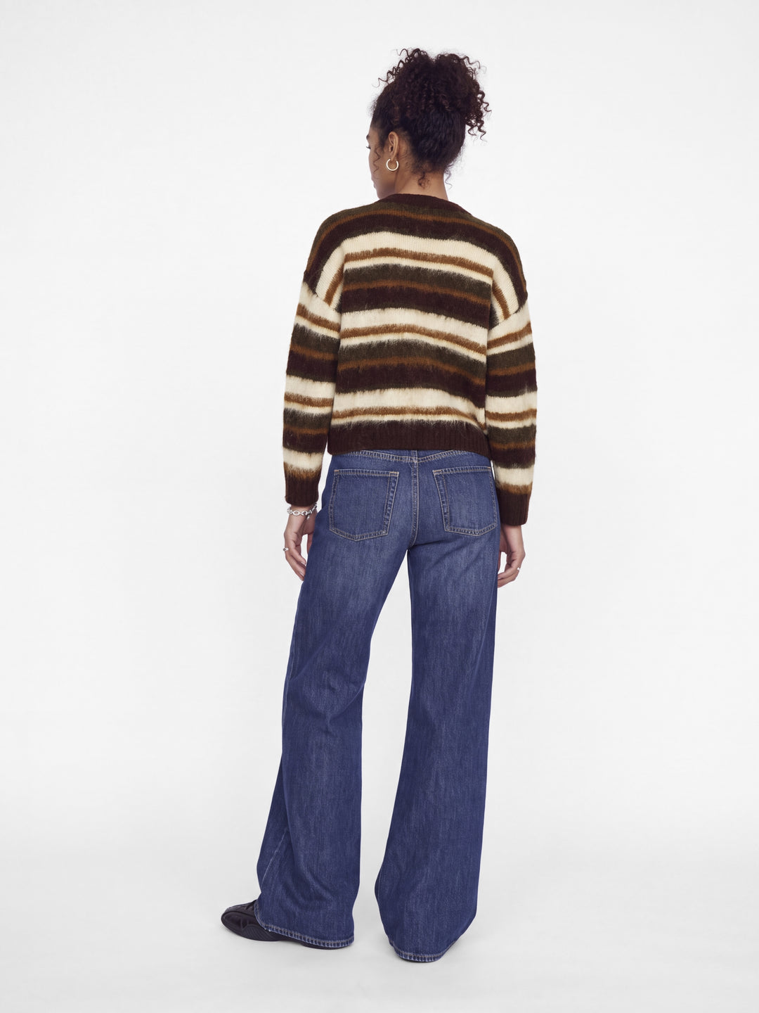 JXJOE CREW NECK KNIT, Fudge//Multi stripes 176966001 Bild 6