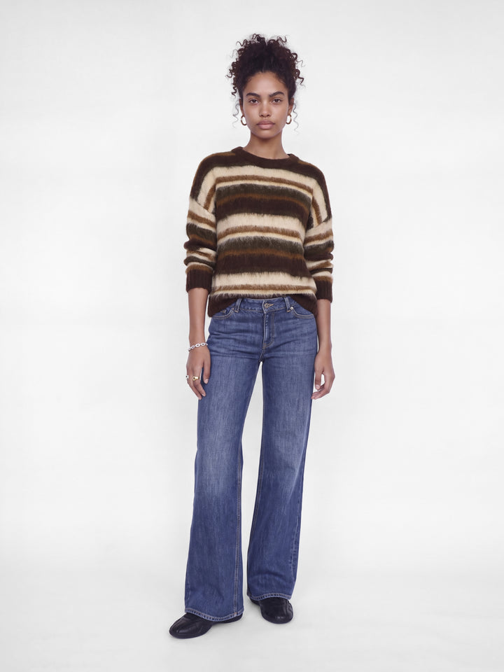 JXJOE CREW NECK KNIT, Fudge//Multi stripes 176966001 Bild 8