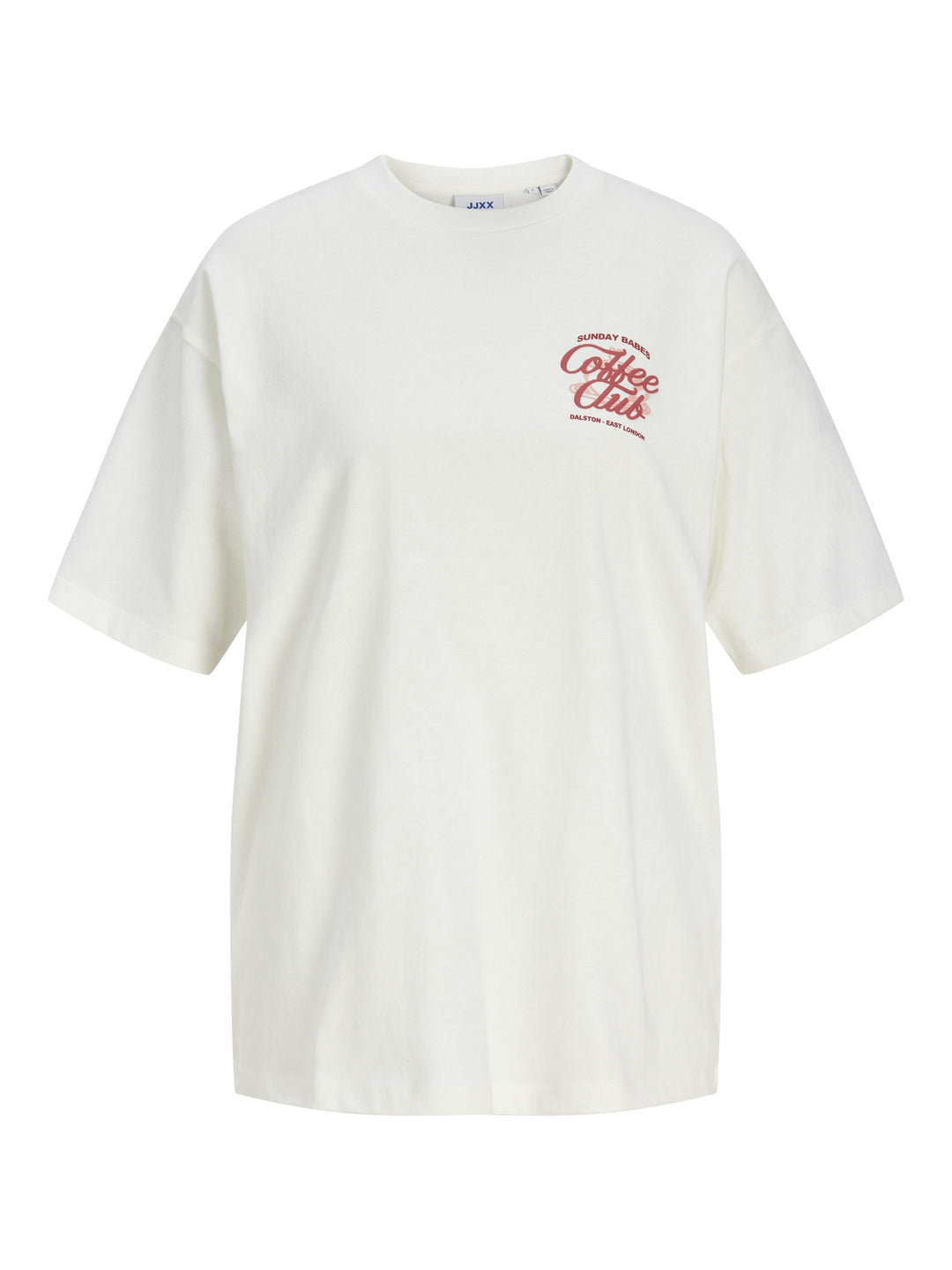 JXMILLOW LOOSE SS TEE JRS STYDSS26, Cloud Dancer/COFFEE CLUB 177642003 Bild 1