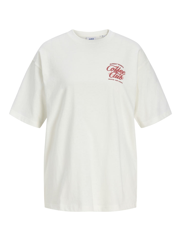 JXMILLOW LOOSE SS TEE JRS STYDSS26, Cloud Dancer/COFFEE CLUB 177642003 Bild 1