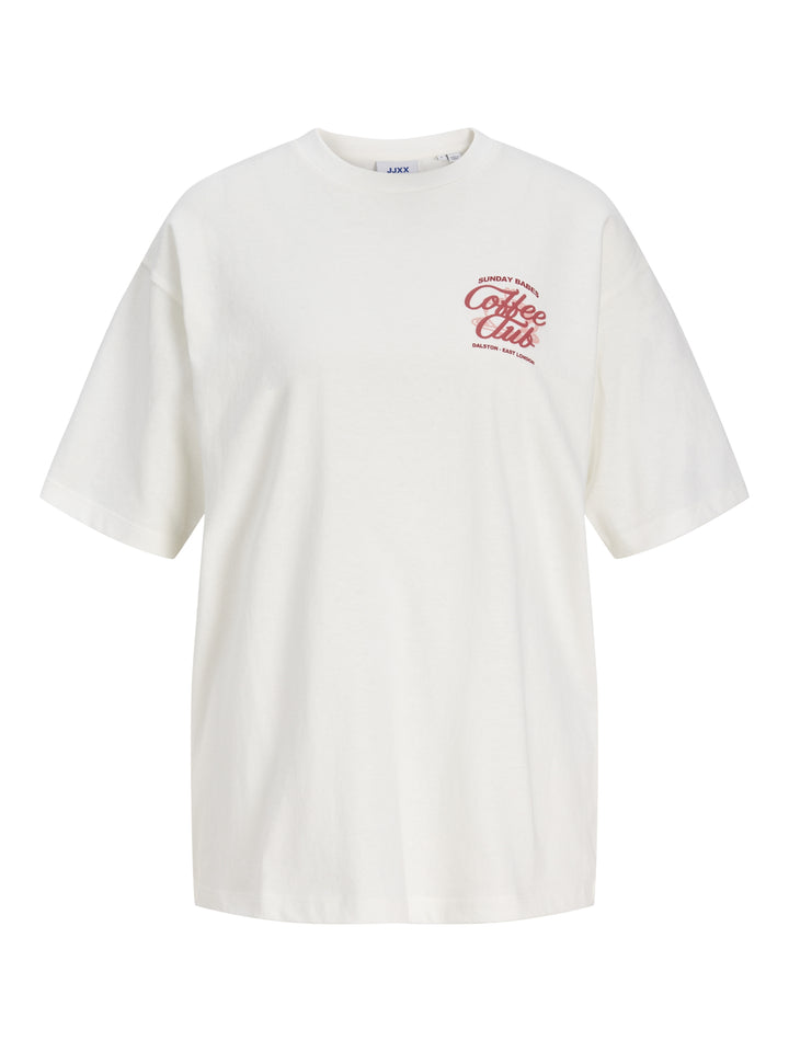 JXMILLOW LOOSE SS TEE JRS STYDSS26, Cloud Dancer/COFFEE CLUB 177642003 Bild 1