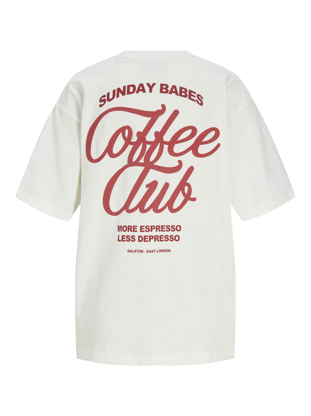 JXMILLOW LOOSE SS TEE JRS STYDSS26, Cloud Dancer/COFFEE CLUB 177642003 Bild 2