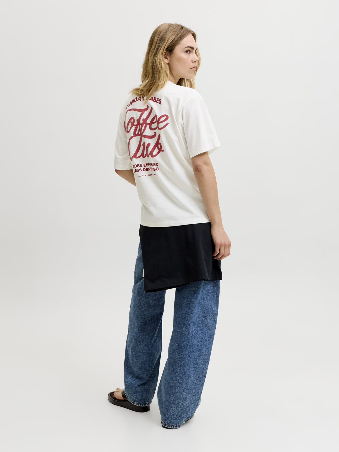 JXMILLOW LOOSE SS TEE JRS STYDSS26, Cloud Dancer/COFFEE CLUB 177642003 Bild 6