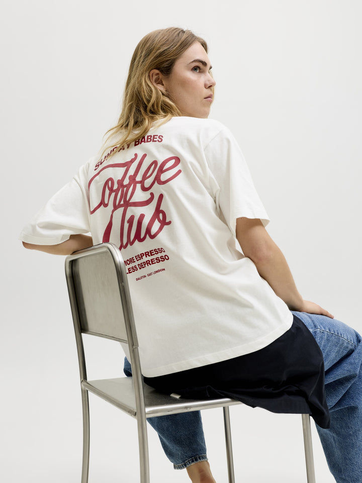 JXMILLOW LOOSE SS TEE JRS STYDSS26, Cloud Dancer/COFFEE CLUB 177642003 Bild 8