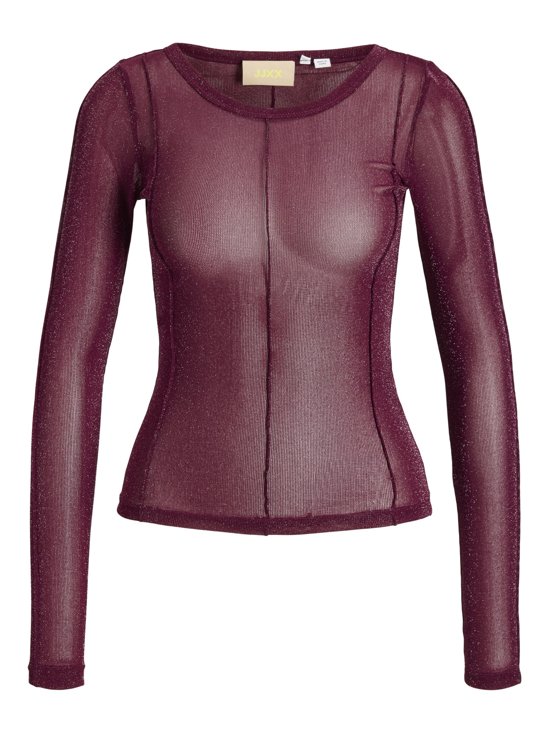 JXMINNA MESH GLITTER LS TOP WVN, Winetasting 176841 Bild 1